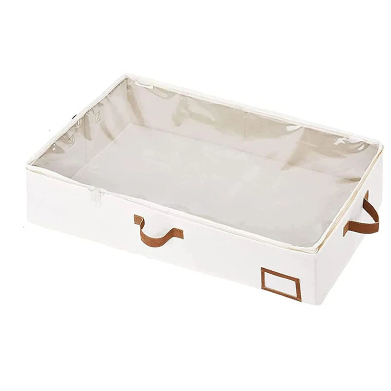 Foldable Underbed Storage Organizer for Blankets and Clothing - 15