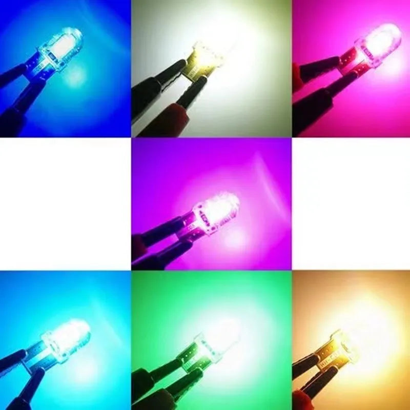 10PCS T10 W5W LED Interior Car Light Bulbs Canbus Parking Lamp Set - 5