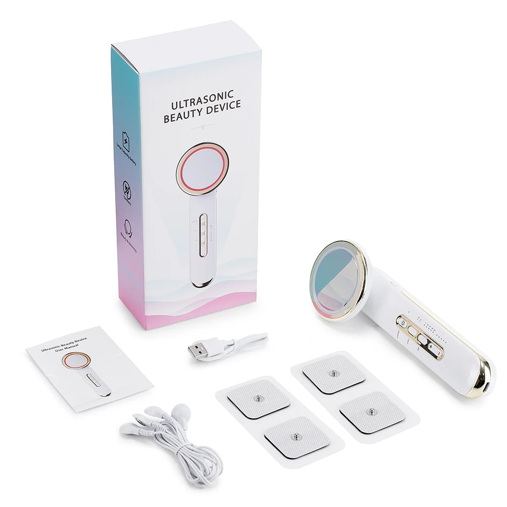 EMS Ultrasound Body Slimming and Facial Lifting Massager - 11