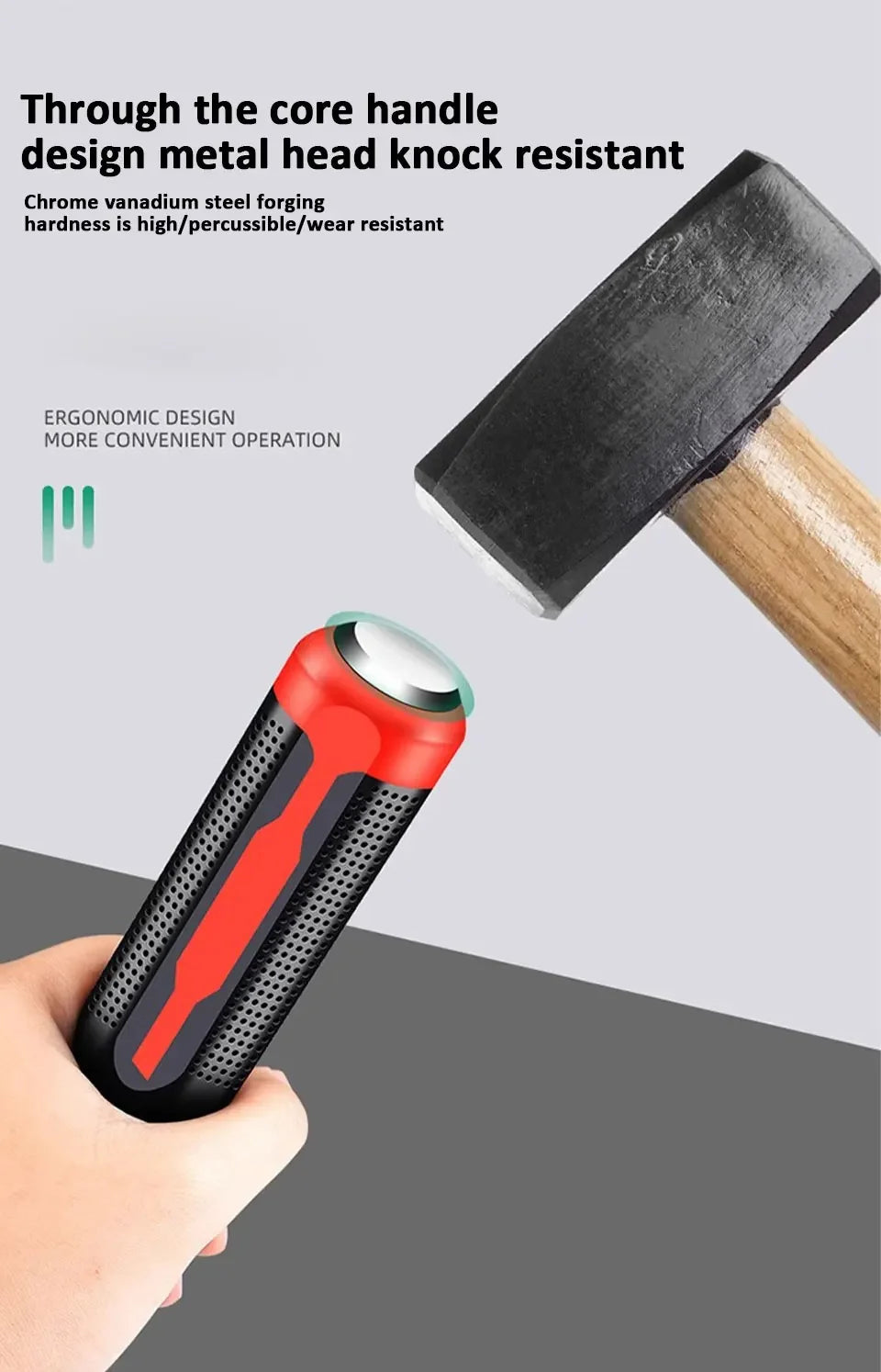 Heavy Duty Industrial Pry Bar with Ergonomic Handle - 10