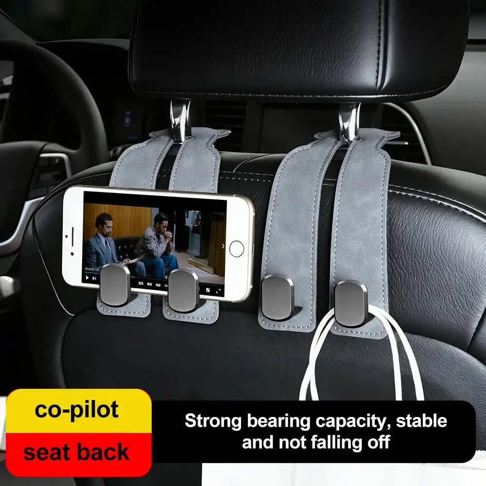 Universal 2-in-1 Car Headrest Hook and Storage Hanger - 7
