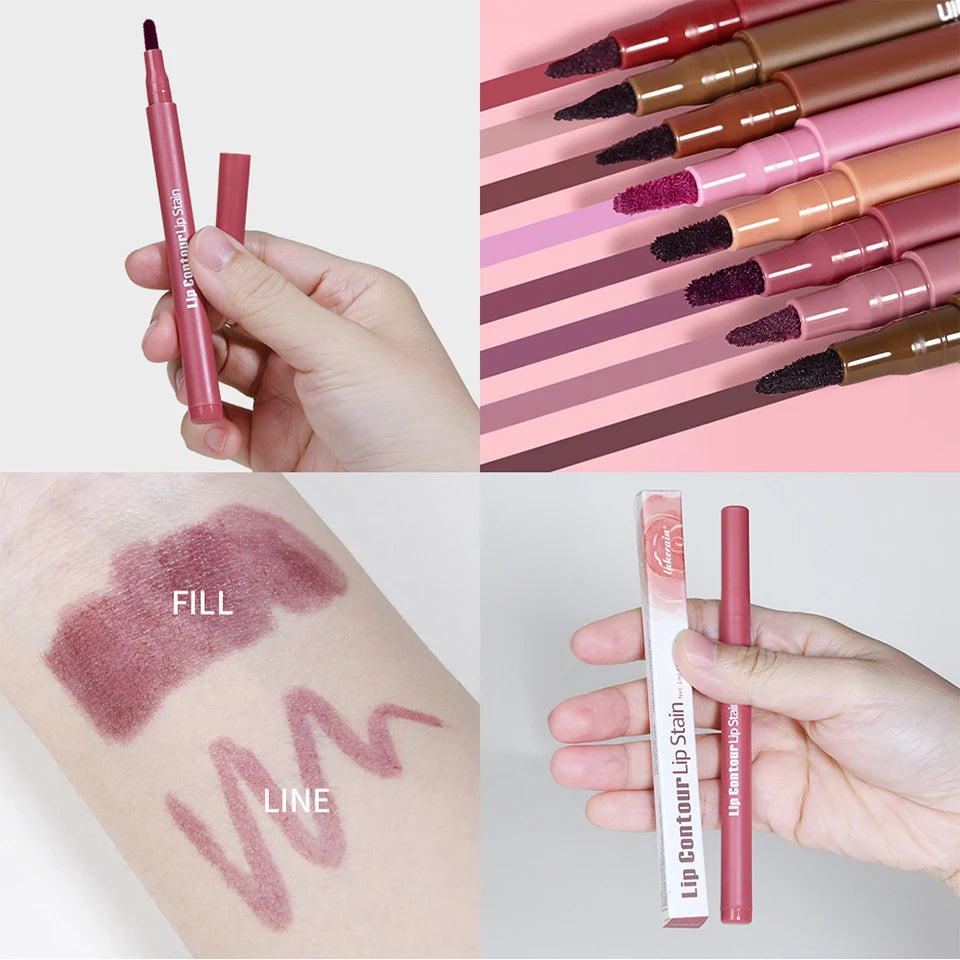 Waterproof Long-Lasting Felt-Tip Lip Liner Stain
