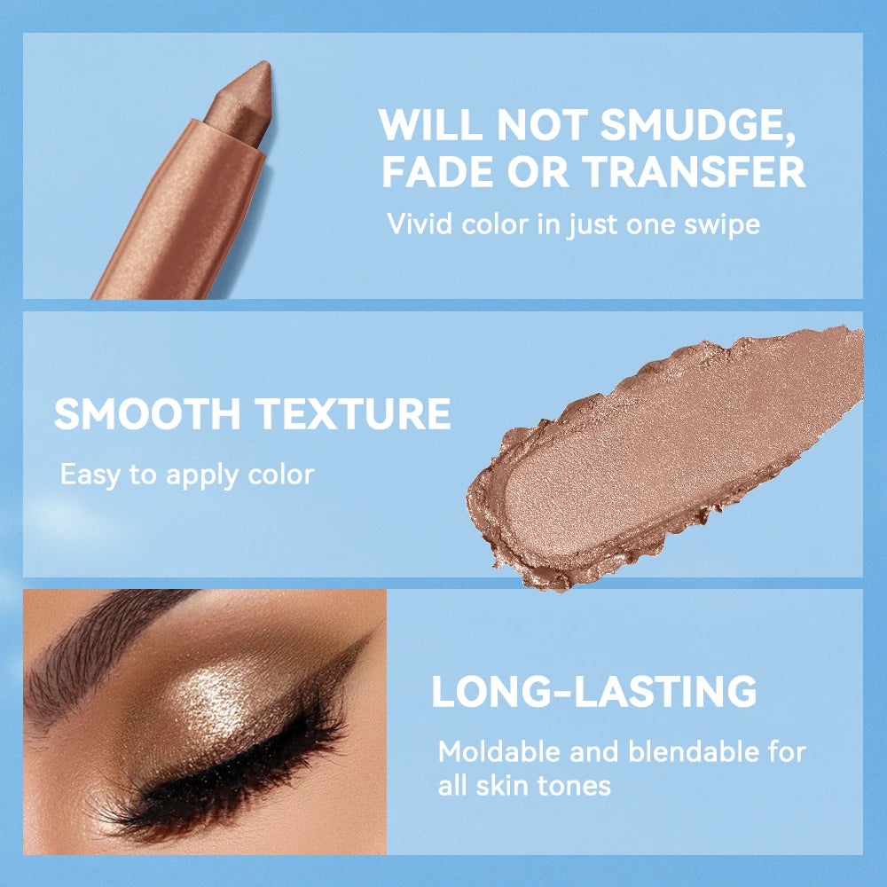 Creamy Long-Lasting Eyeshadow Stick for All-Day Wear - 6
