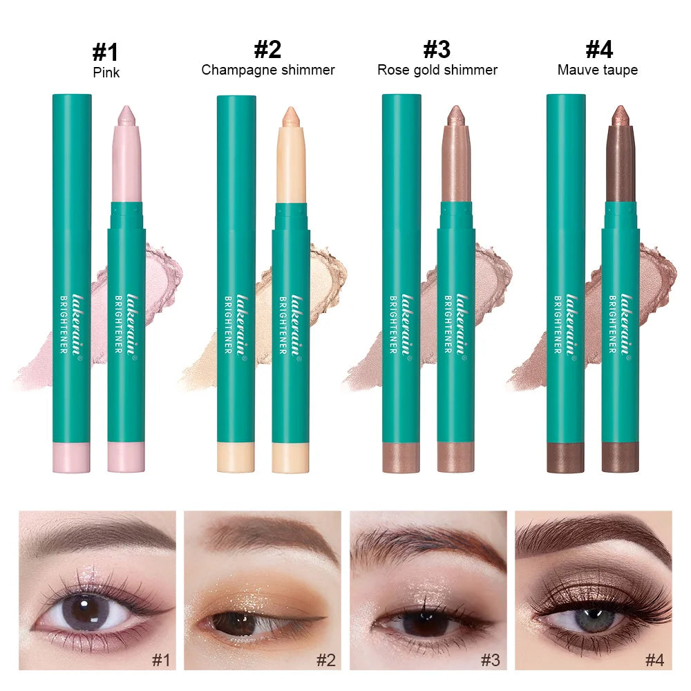 Waterproof Shimmer Eyeshadow Stick for Instant Eye Brightening - 18