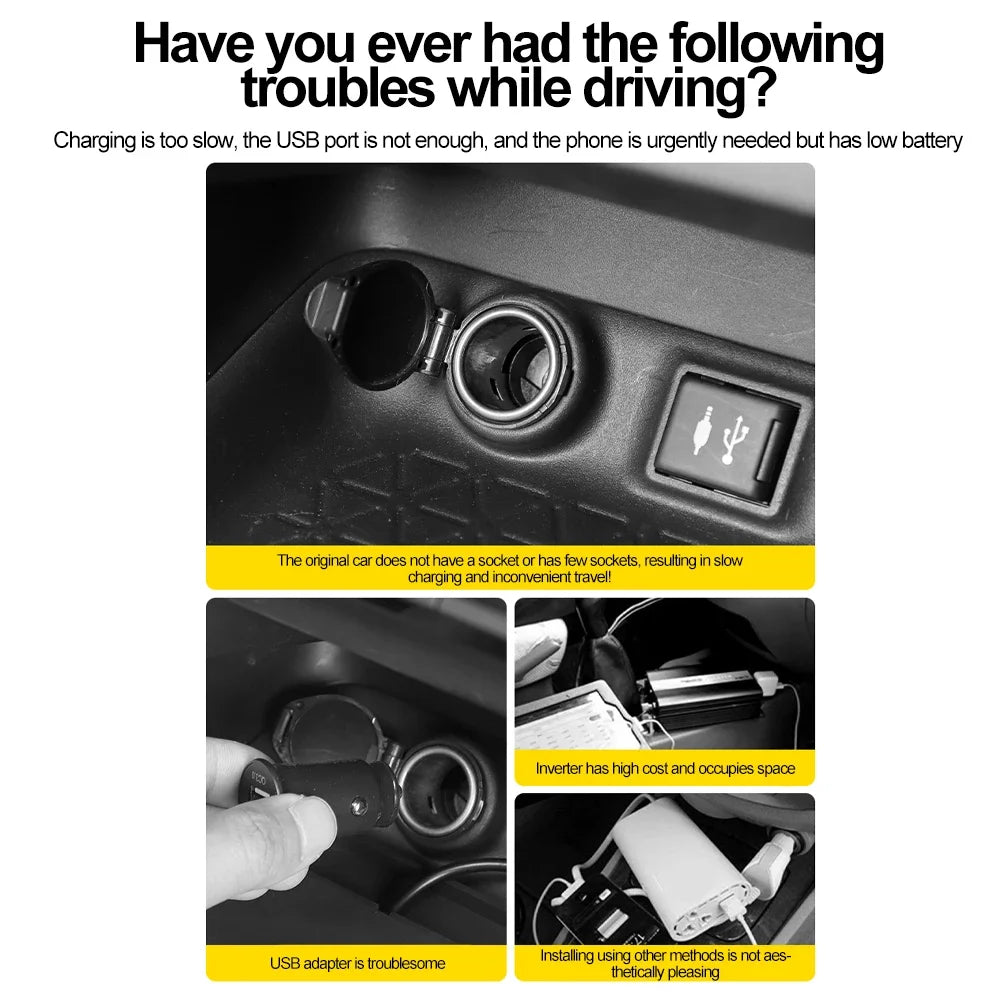 Dual Port Fast Car Charger for Toyota - 4
