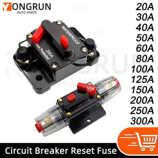 Waterproof Manual Reset Circuit Breaker for Car and Marine Audio