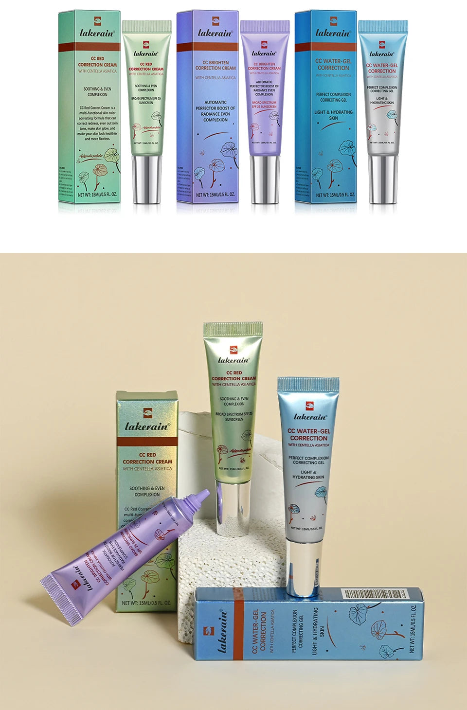 Color Correcting CC Cream Foundation with SPF 25