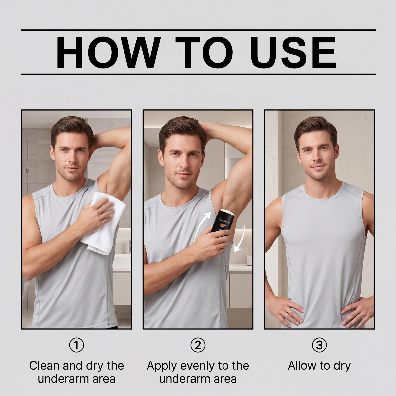 Long-Lasting Solid Deodorant Stick for Men - 12