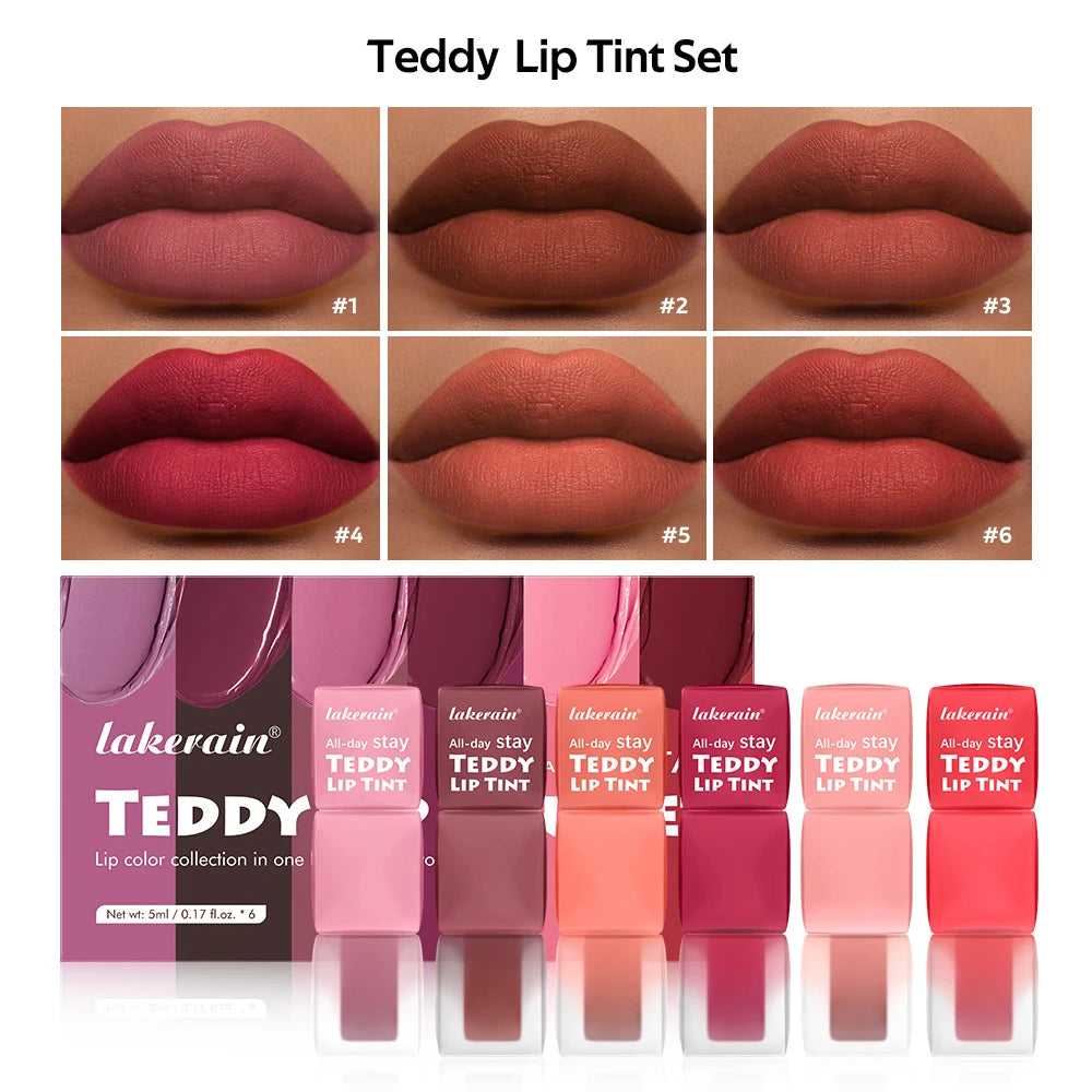 Waterproof Long-Lasting Matte Teddy Lip Tint - 25