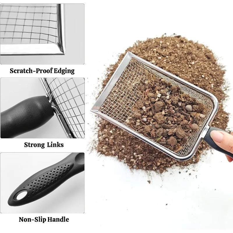 Handheld Garden Soil and Compost Sieve