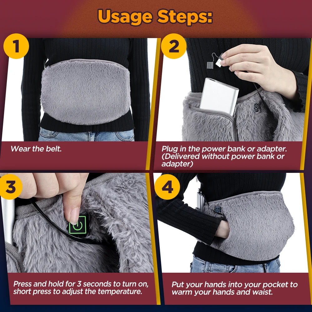 Electric Heating Belt for Waist and Hand Warming - 26