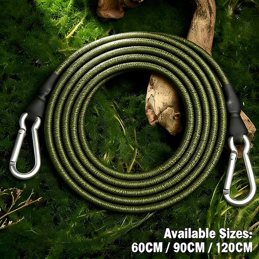 Heavy Duty Elastic Bungee Cord with Carabiner Hooks