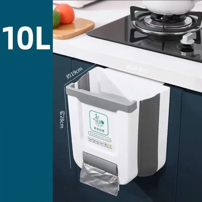 Foldable Hanging Trash Can for Kitchen and RV - 22