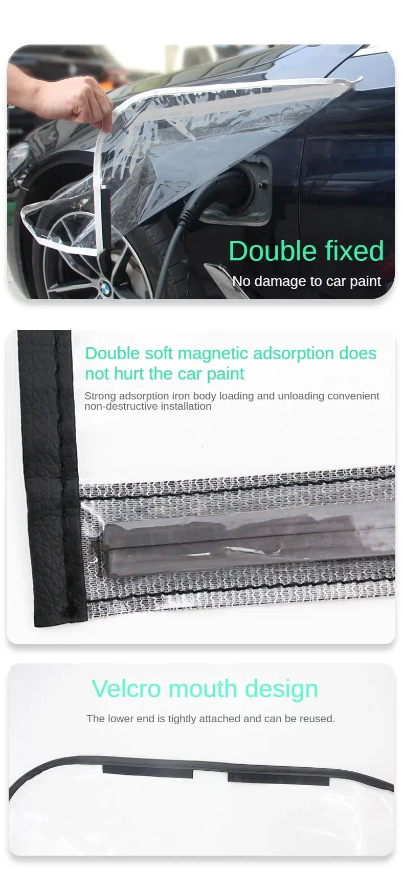 Magnetic EV Charging Port Rain and Dust Cover