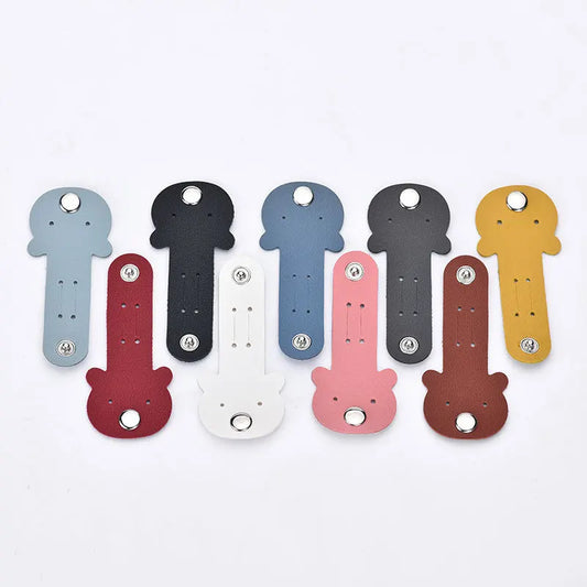 Leather Cable Organizer Straps for Tidy Cord Management