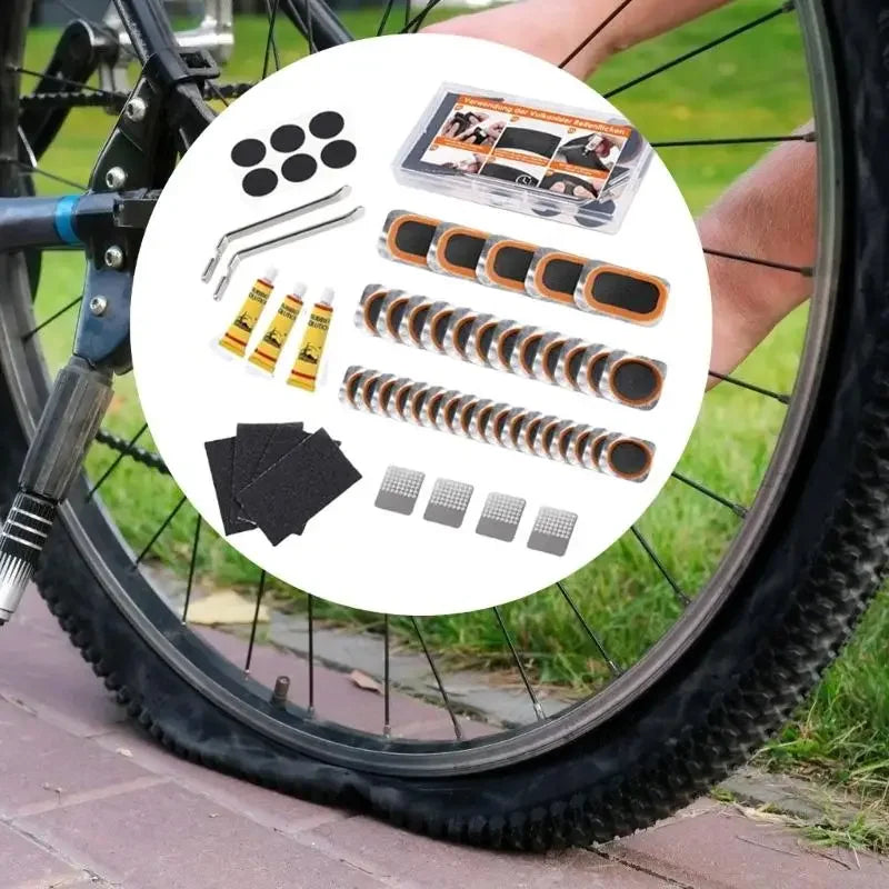 Portable Bicycle Tire Repair Kit for Quick Puncture Fixes