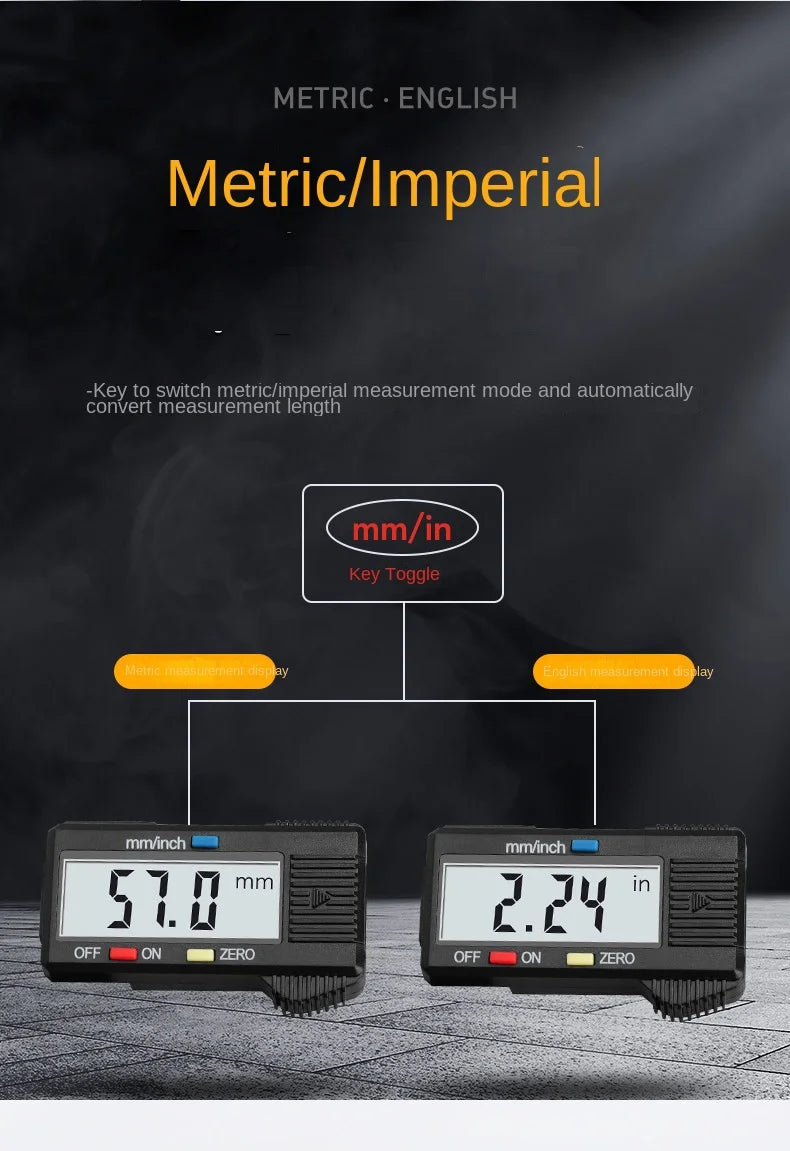 Digital Caliper Measuring Tool Carbon Fiber Vernier Gauge Micrometer - 13