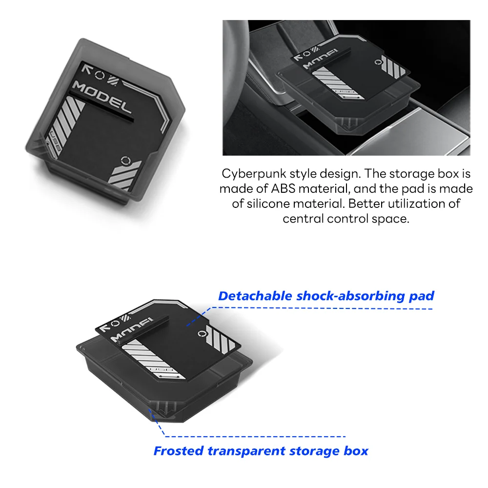 Center Console and Armrest Storage Organizer for Tesla Model Y Juniper - 23