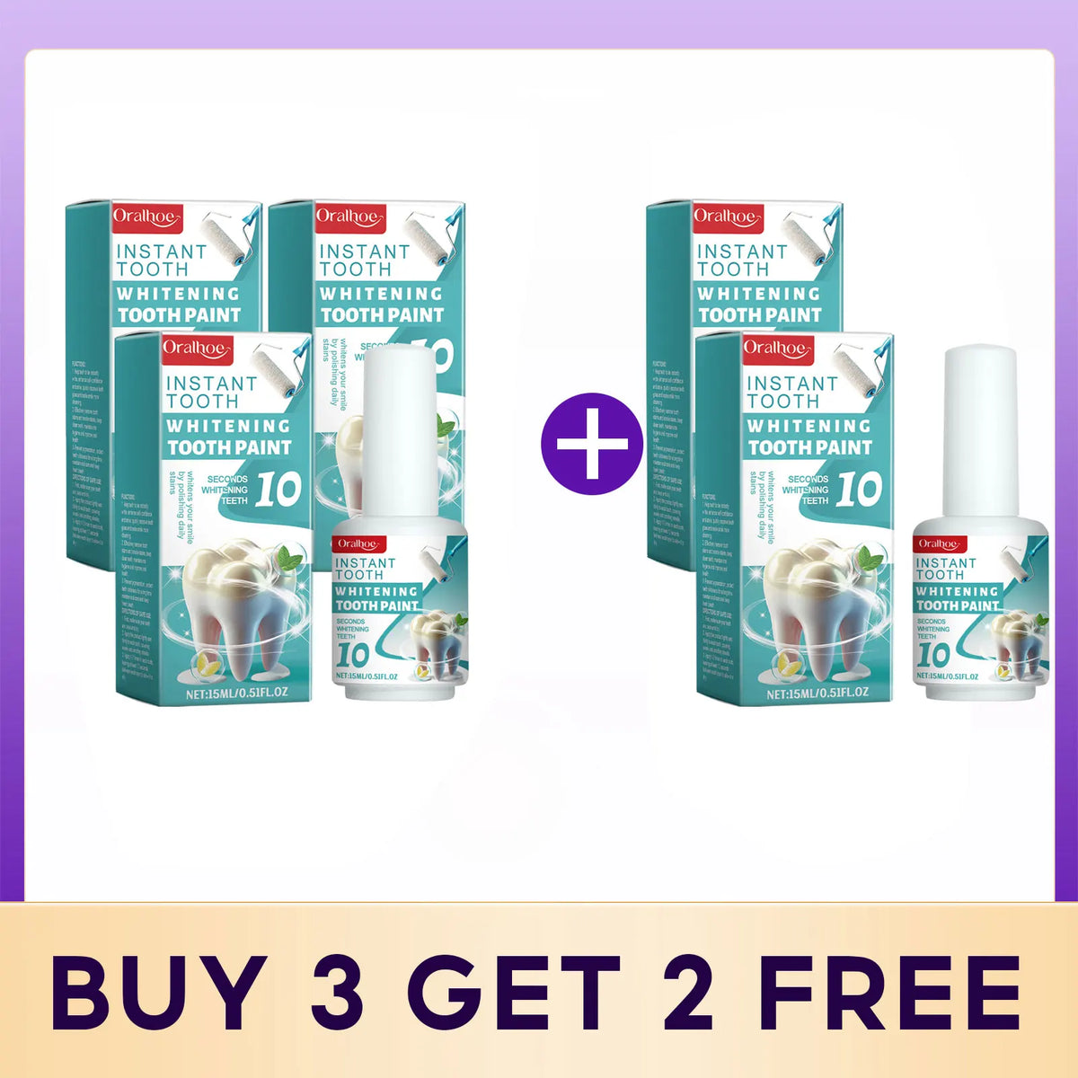 Instant Teeth Whitening Paint for Bright Smile