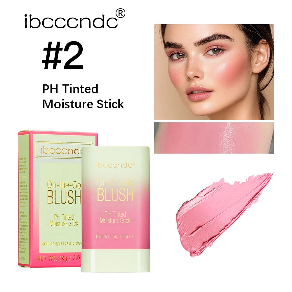 Tinted Moisturizing Blush Stick for Cheeks and Lips