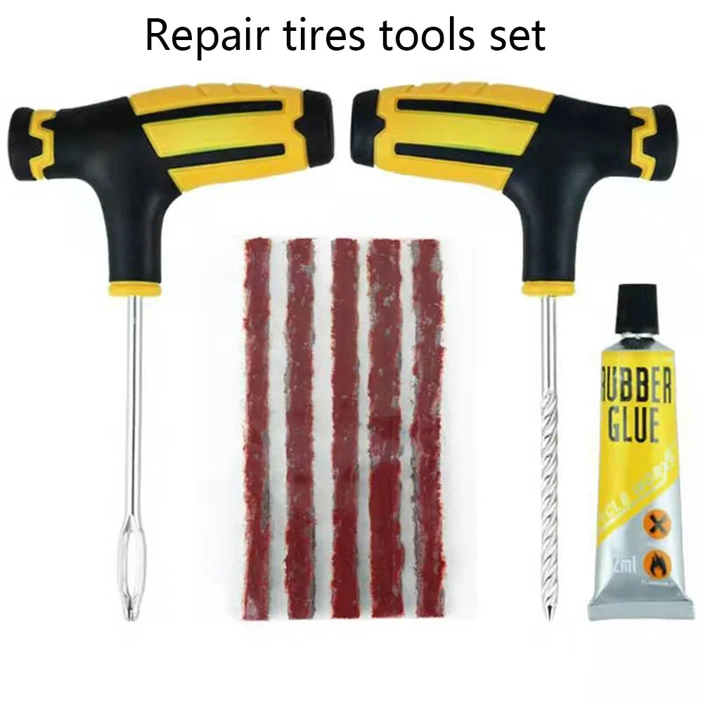 Tubeless Bicycle Tire Puncture Repair Tool Kit