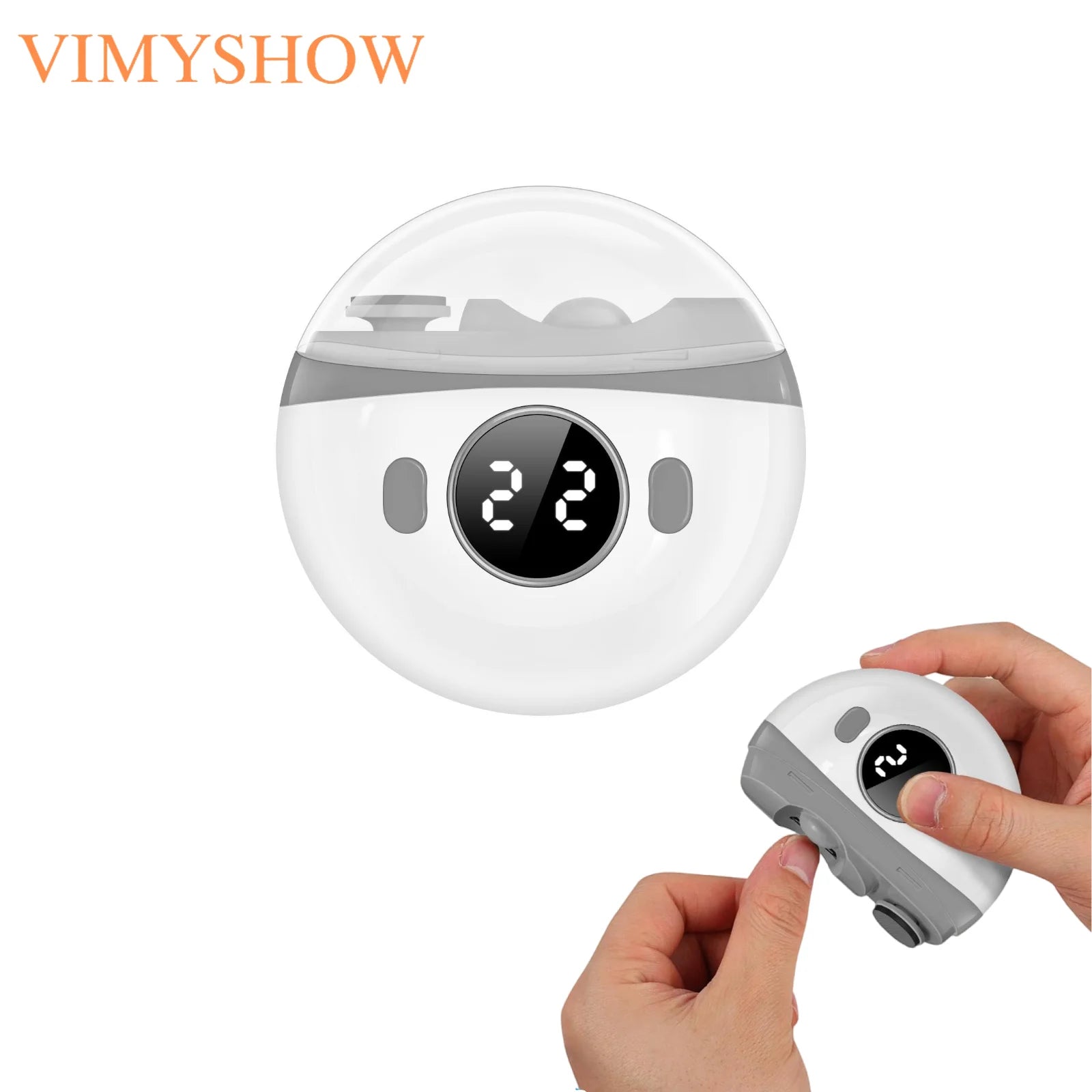 Automatic Rechargeable Electric Nail Clipper with LED Light - 1