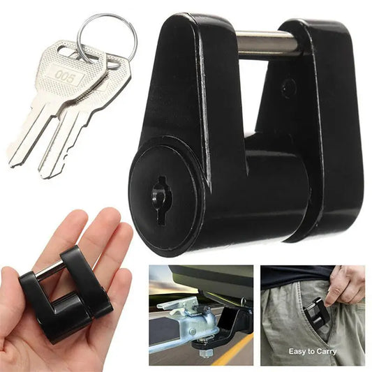 Heavy Duty Anti-Theft Trailer Hitch Coupler Lock with 2 Keys