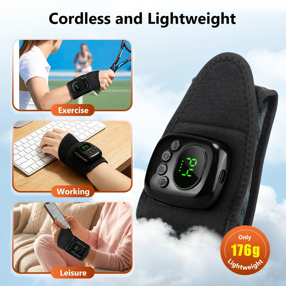 Cordless Heated Air Compression Wrist Massager