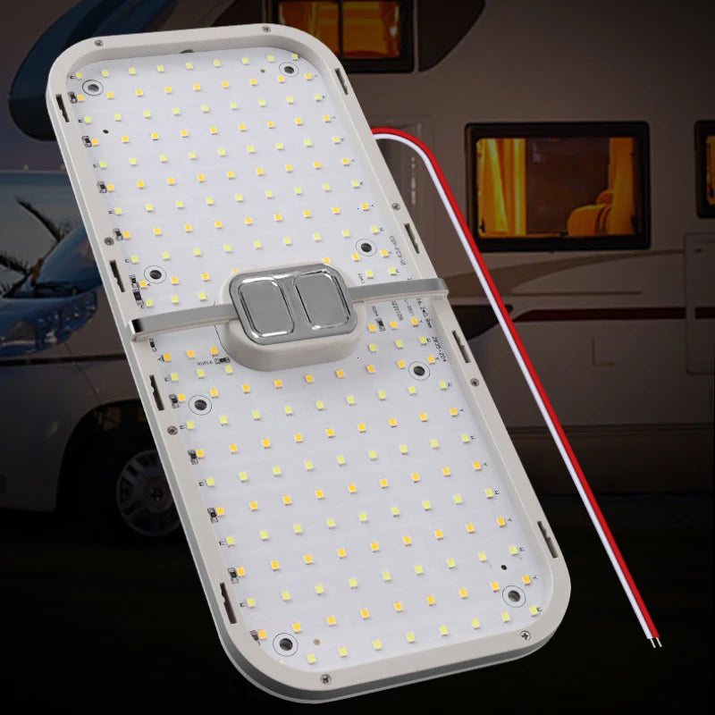 Dimmable 3-Color LED Ceiling Dome Light for RVs and Campers - 5