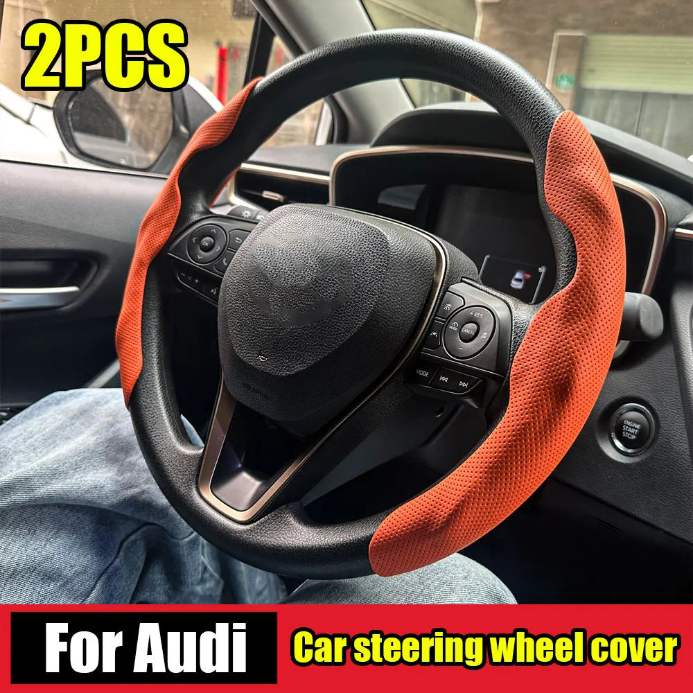 Anti-Slip Car Steering Wheel Cover Set - 1