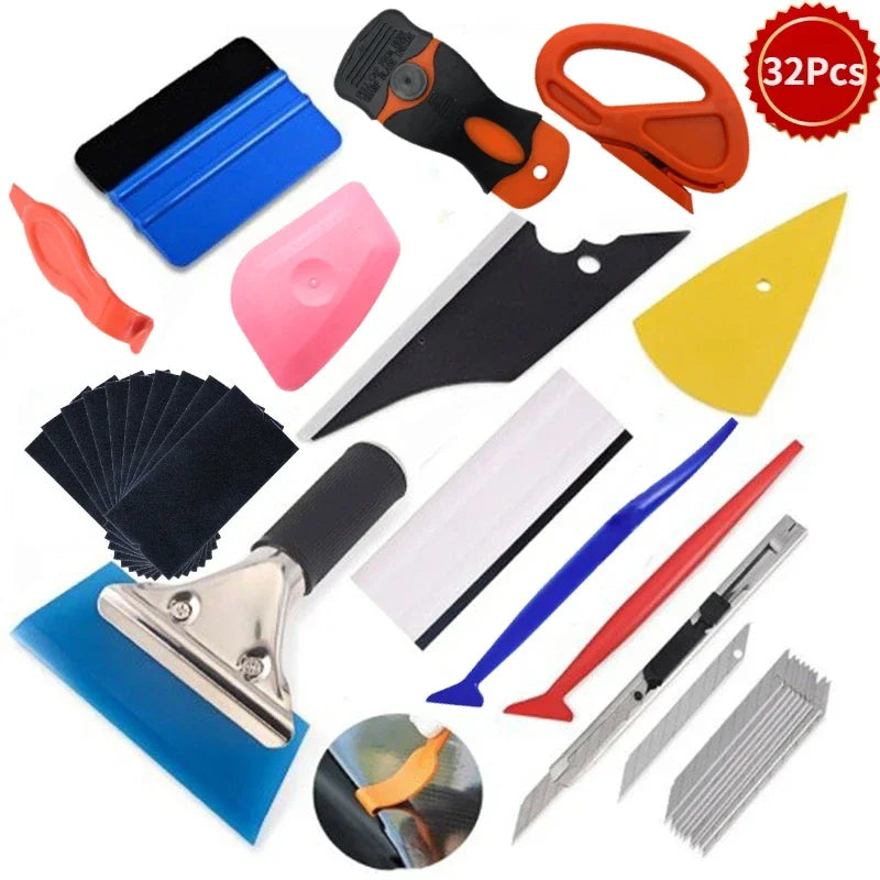 Professional Car Vinyl Wrap Tint Installation Tool Kit
