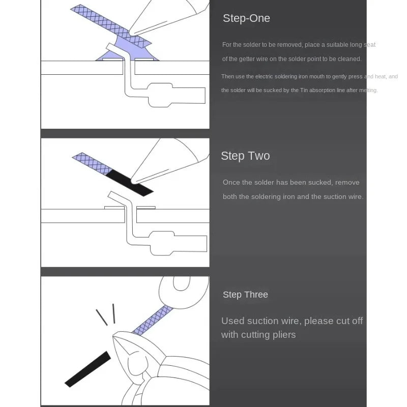 Desoldering Braid Solder Remover Wick Wire for Electronic Repair - 5