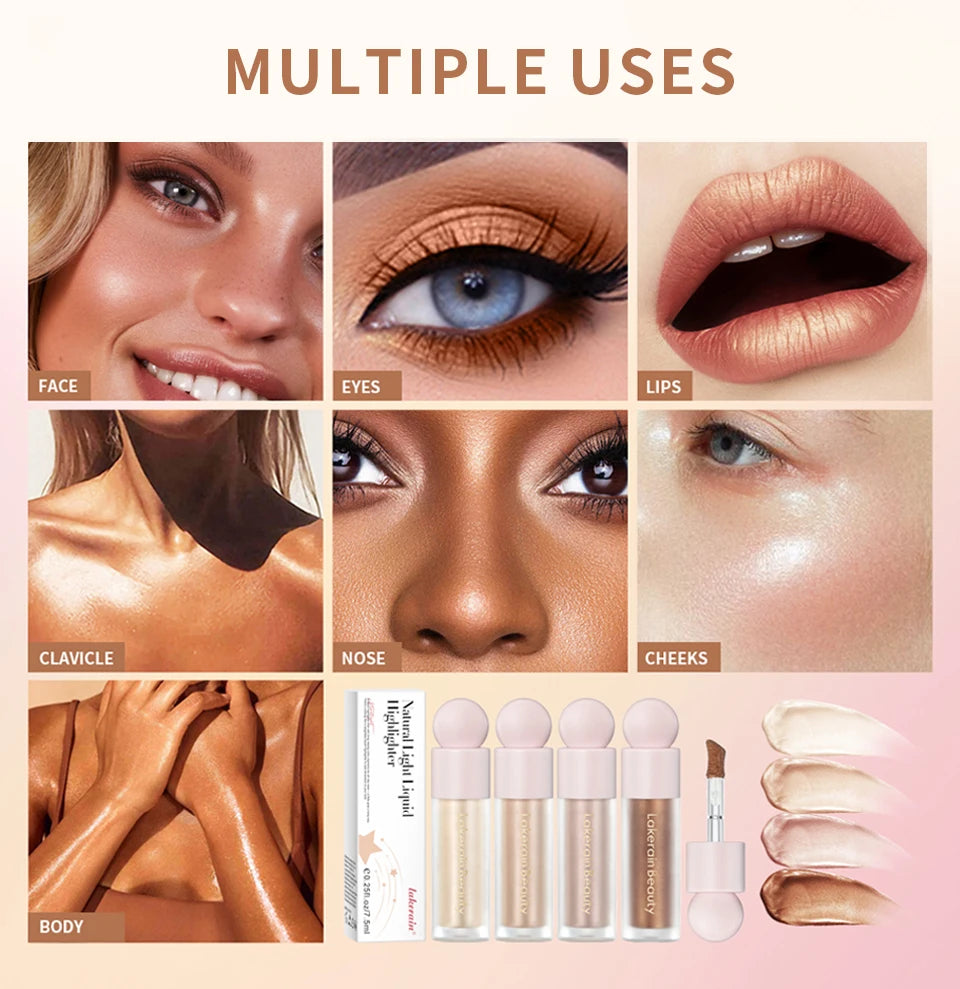 Liquid Highlighter for Radiant Face and Body Glow