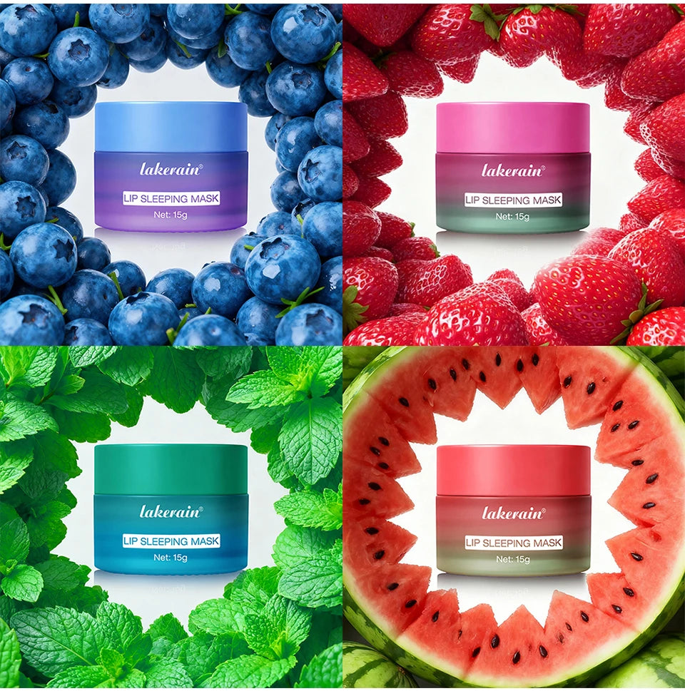 Hydrating Dual-Color Lip Sleeping Mask for Dry Cracked Lips