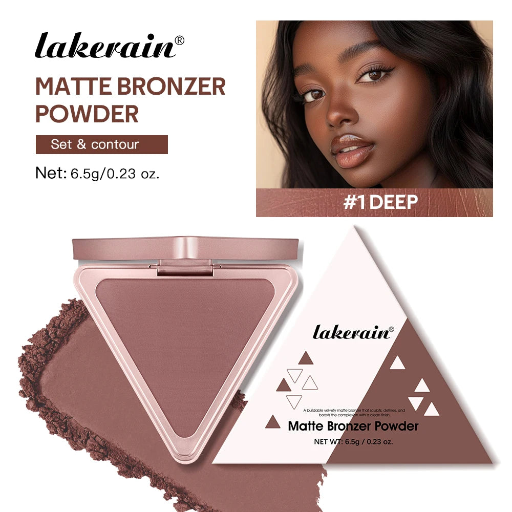 Long-Lasting Matte Bronzer Contour Powder for Face Shading - 33