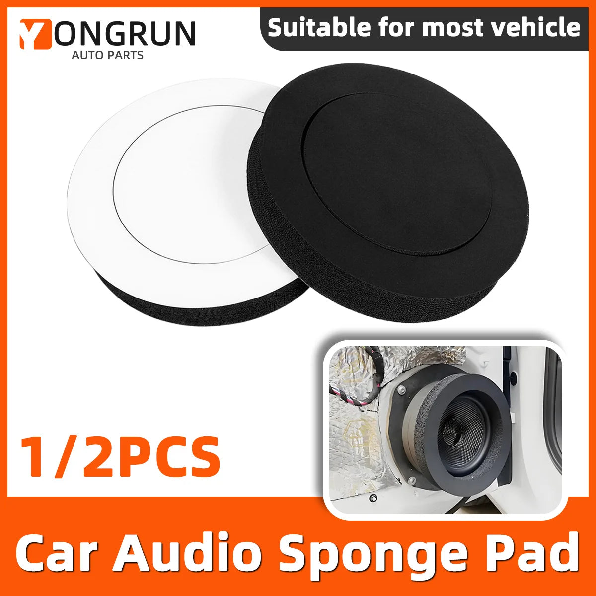 Car Speaker Sound Insulation Foam Ring for Audio Enhancement