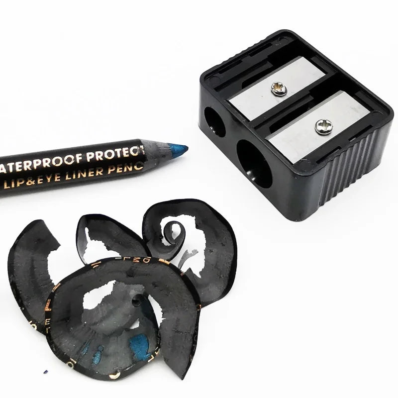 Portable Double Hole Manual Makeup Pencil Sharpener - 2