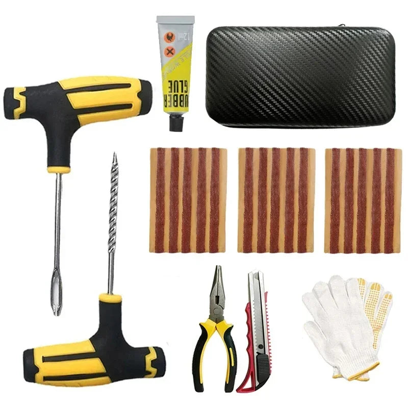 Emergency Universal Car and Motorcycle Tire Repair Kit