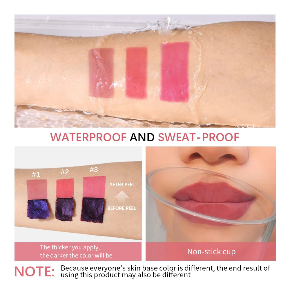 Waterproof Long-Lasting Peel-Off Lip Stain - 5