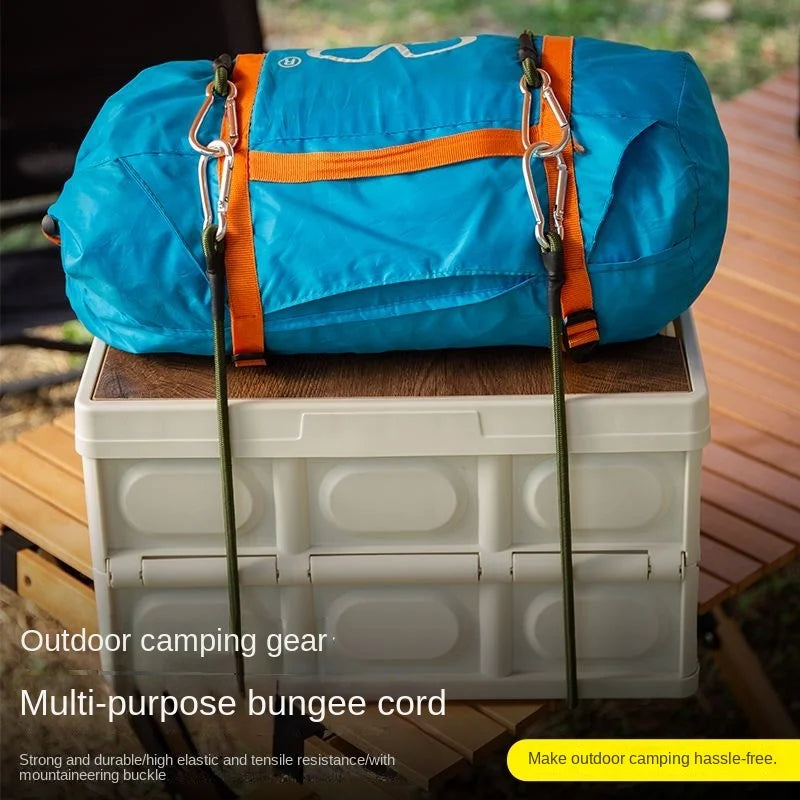 Heavy Duty Elastic Bungee Cord with Carabiner Hooks