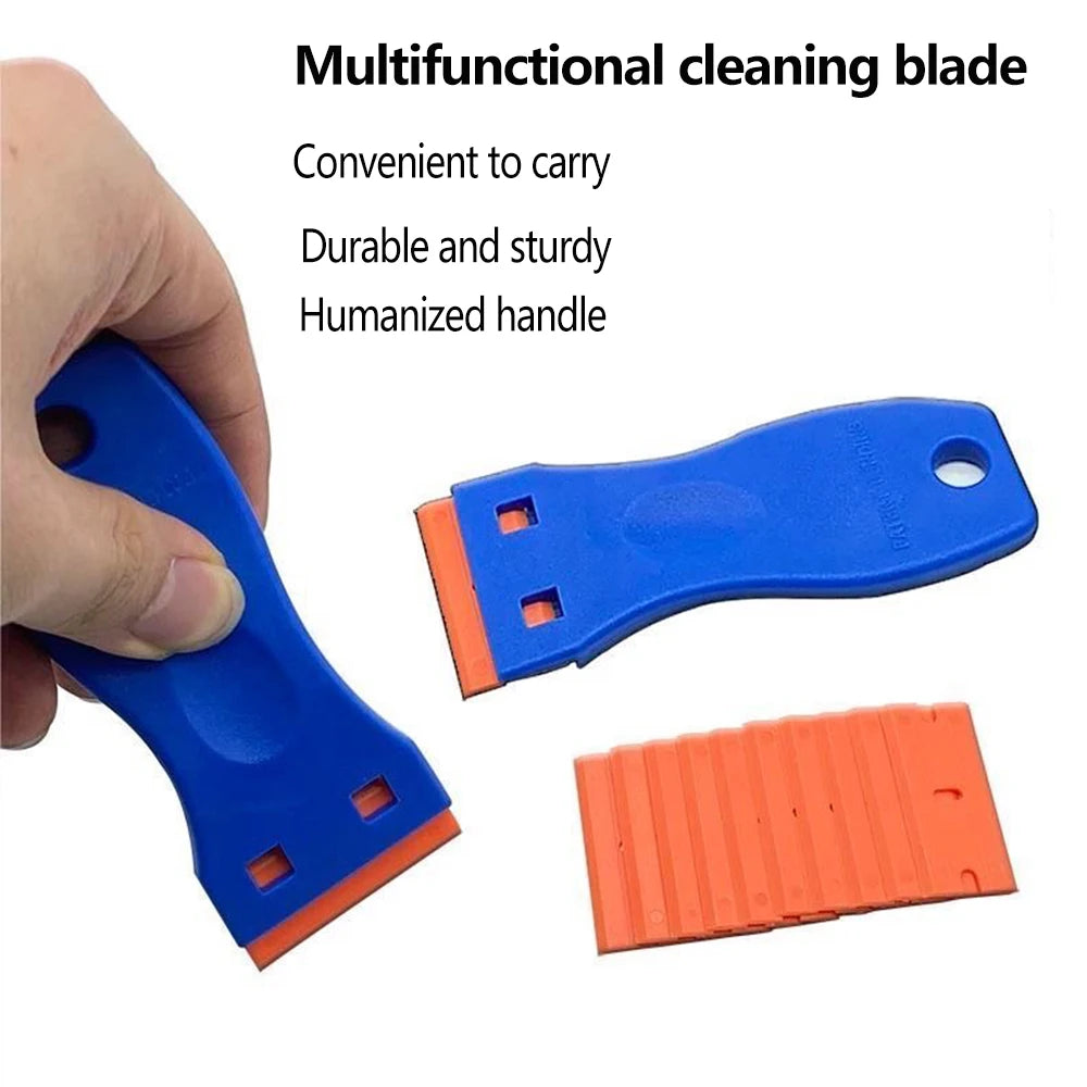 Non-Scratch Plastic Razor Blade Scraper for Stickers and Decals - 9