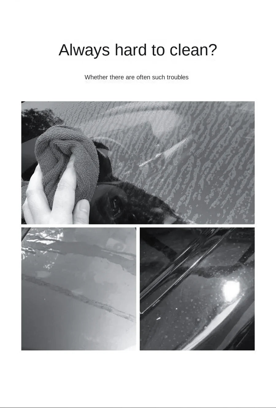 Non-Scratch Silicone Car Window Water Drying Squeegee - 7