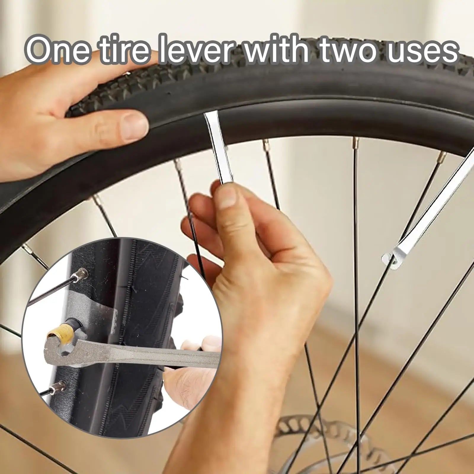 Portable Bike Tire Repair Kit for Bicycles and Motorcycles - 4