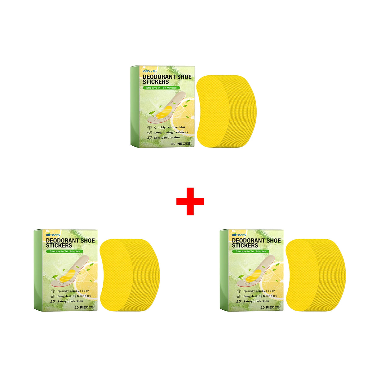 Refreshing Shoe Deodorizer Patches for Odor and Moisture Control