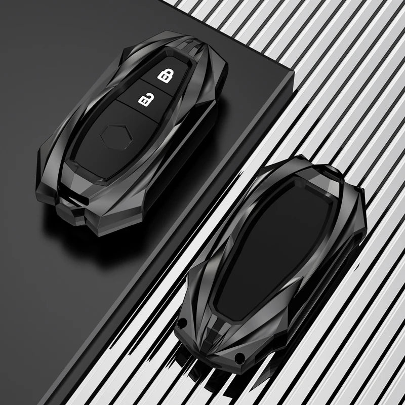 Protective Galvanized Alloy Key Fob Cover for Suzuki