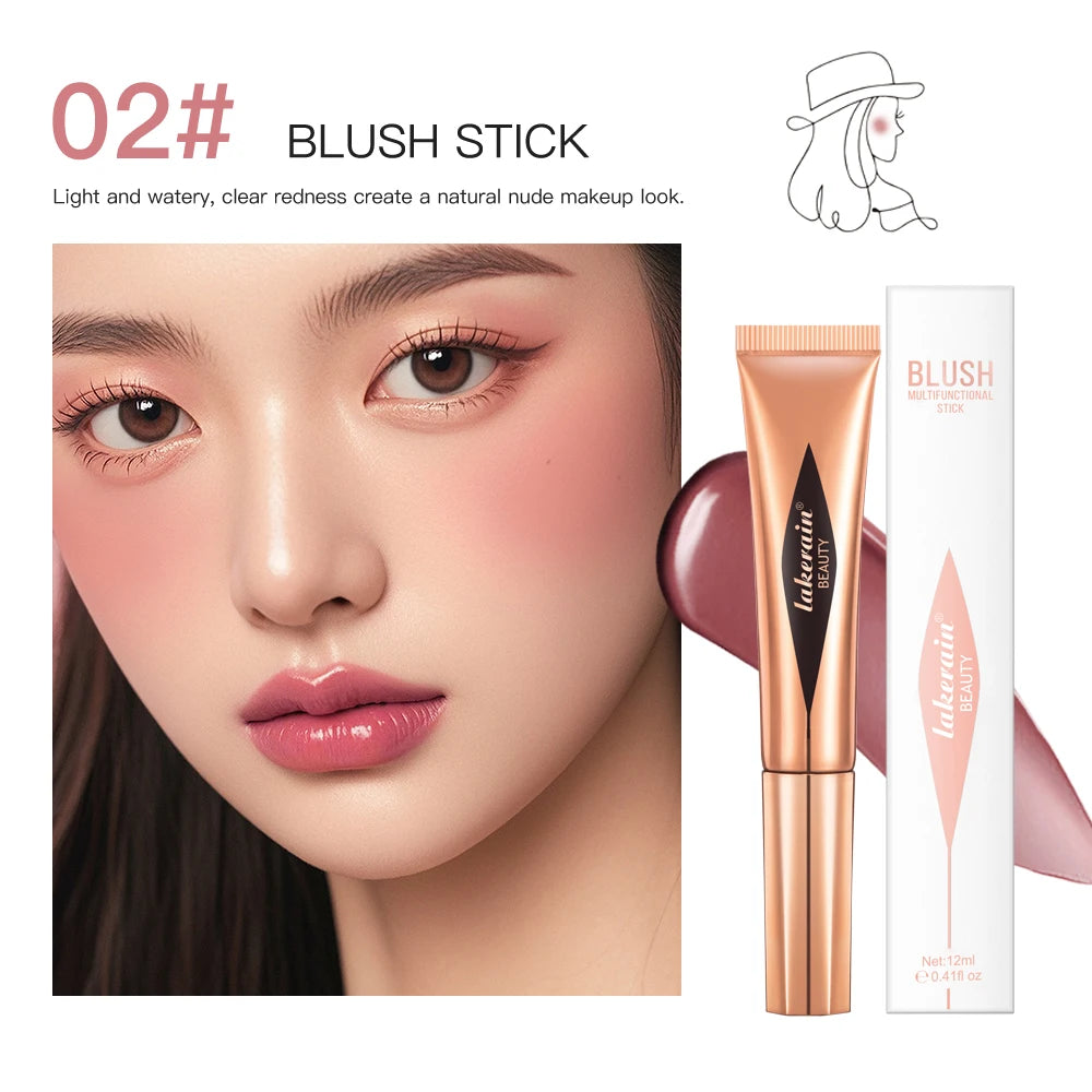 Liquid Face Contouring, Blush, and Highlighter Wand with Cushion Tip