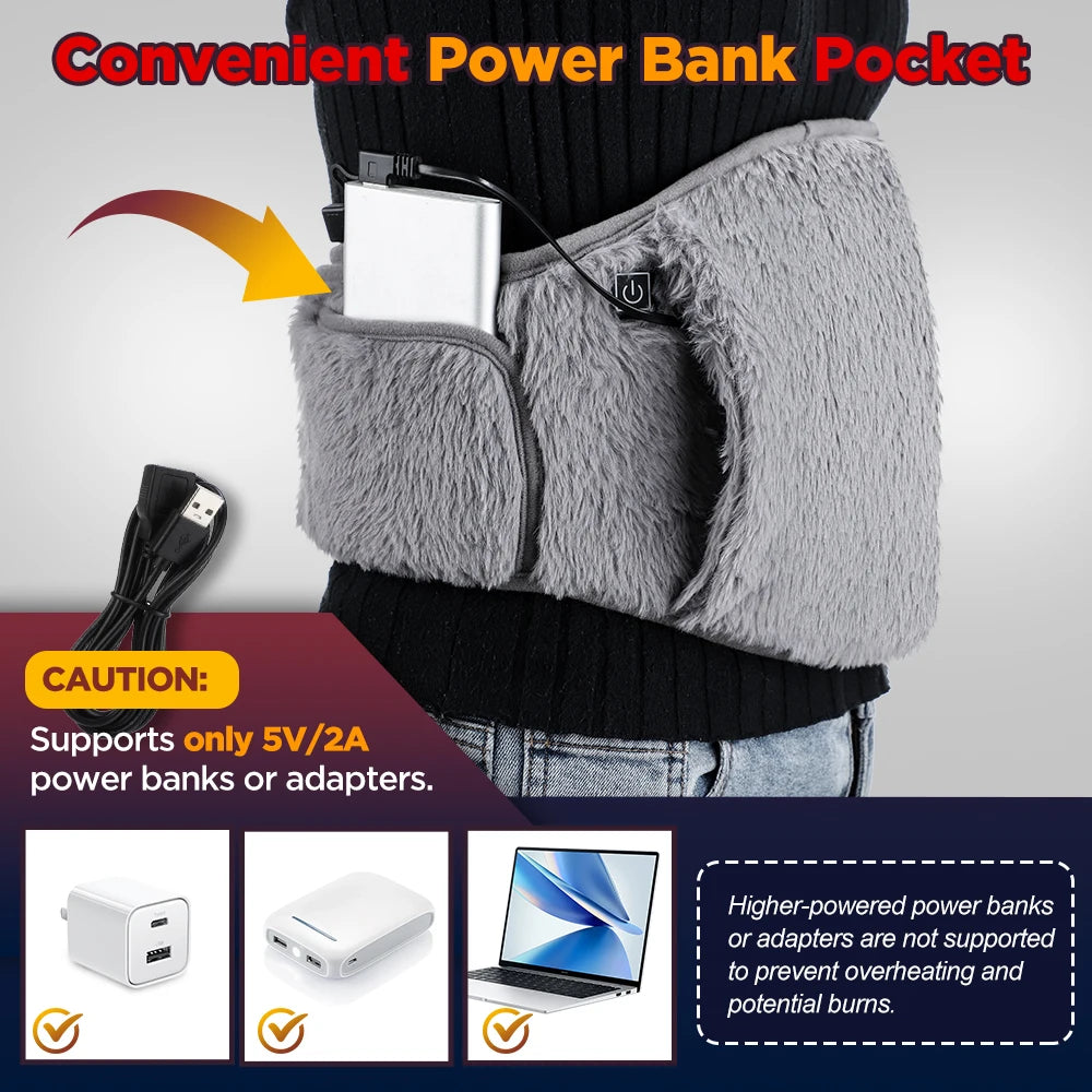 Electric Heated Waist and Abdomen Warming Belt - 11