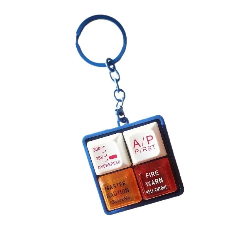 Aircraft Warning Sound Simulator Keychain for Aviation Enthusiasts