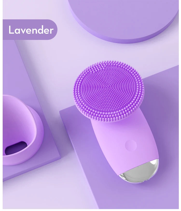 Electric Silicone Sonic Facial Cleansing Brush - 17