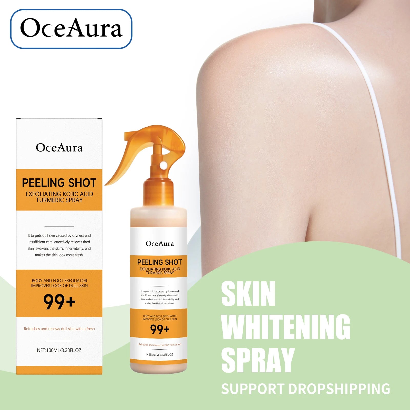 Exfoliating Skin Brightening and Moisturizing Body Spray - 2